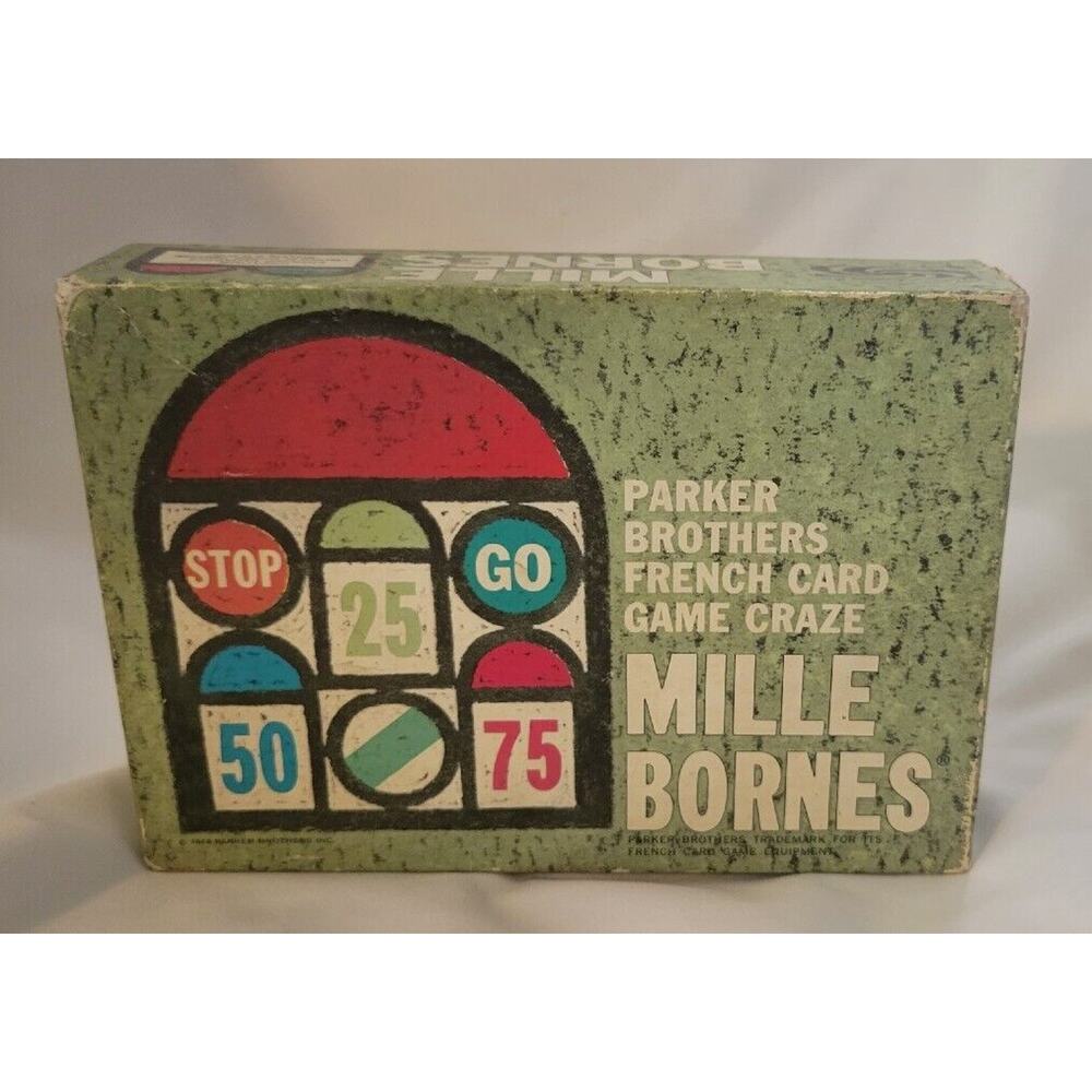 Parker Brothers' Racing Card Game MILLE BORNES From 1962 B30